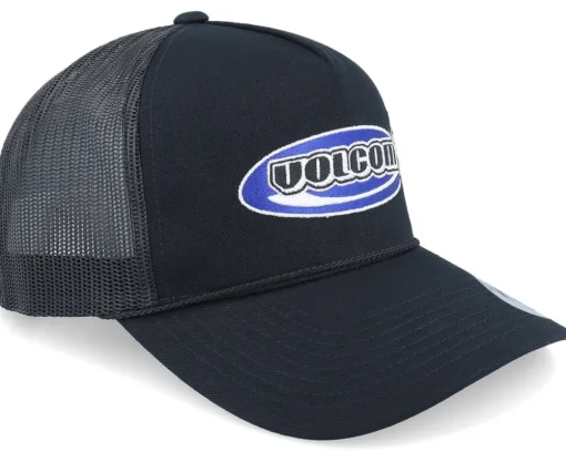 Road Tested Cheese Hat Black A-Frame Trucker - Volcom