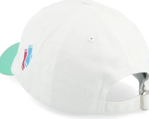 Rock Your Socks Washed White/Mint Dad Cap - Iconic