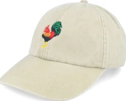 Rooster Embroidery Khaki Dad Cap - Wild Spirit