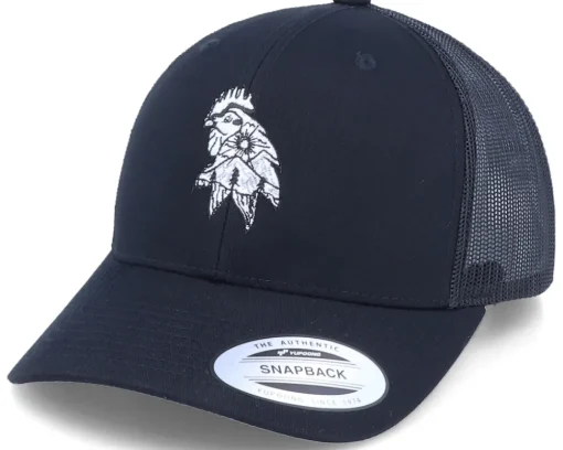 Rooster Mountain Black Trucker - Iconic