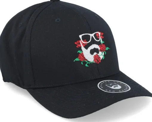 Rose Logo Black Flexfit - Bearded Man