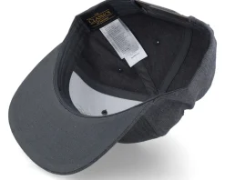 Rose Logo Dark Heather Grey Snapback - Bearded Man
