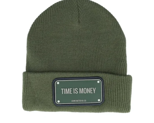 Rubber Time Is Money Green Cuff - John Hatter & Co