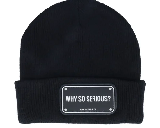 Rubber Why So Serious? Black Cuff - John Hatter & Co