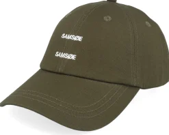 Saaddie Cap Dark Olive Dad Cap - Samsøe Samsøe