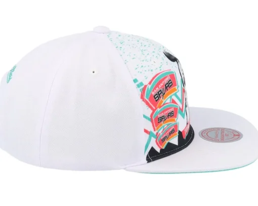 San Antonio Spurs 90's Playa Tim Duncan White Snapback - Mitchell & Ness