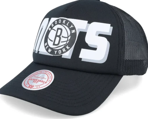 San Antonio Spurs Billboard Hwc Black Trucker - Mitchell & Ness
