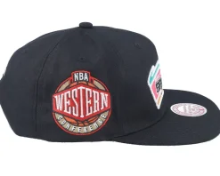 San Antonio Spurs Conference Patch Black Snapback - Mitchell & Ness