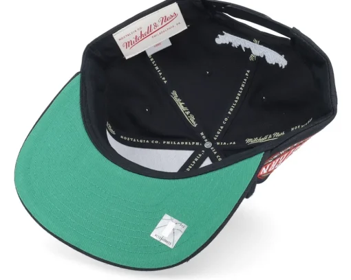 San Antonio Spurs Conference Patch Black Snapback - Mitchell & Ness