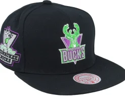 San Antonio Spurs Neon Tropical Hwc Black Snapback - Mitchell & Ness