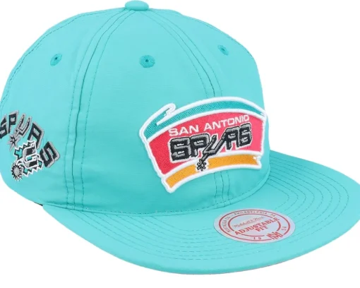 San Antonio Spurs Nylon Szn Deadstock Teal Snapback - Mitchell & Ness