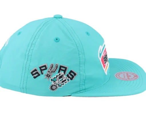 San Antonio Spurs Nylon Szn Deadstock Teal Snapback - Mitchell & Ness
