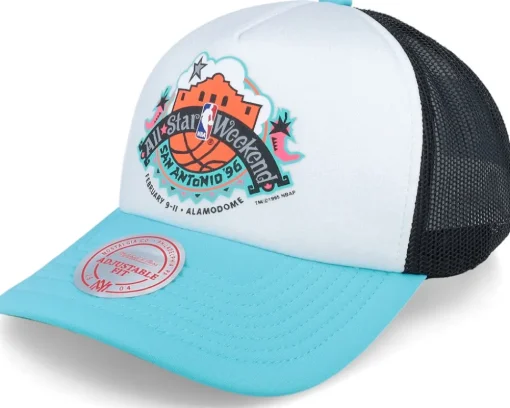 San Antonio Spurs Party Time White Trucker - Mitchell & Ness