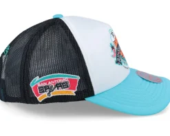 San Antonio Spurs Party Time White Trucker - Mitchell & Ness