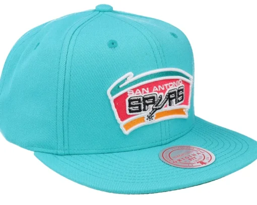 San Antonio Spurs Team Ground 2.0 Teal Snapback - Mitchell & Ness