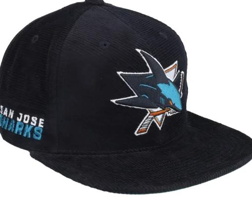 San Jose Sharks All Directions Black Snapback - Mitchell & Ness