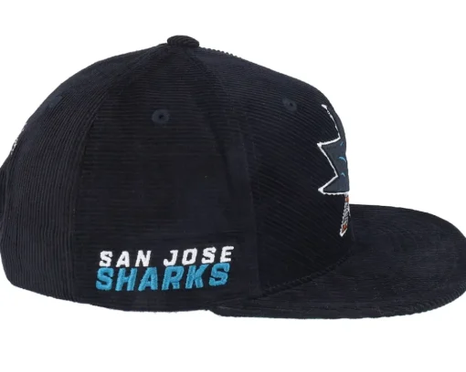 San Jose Sharks All Directions Black Snapback - Mitchell & Ness