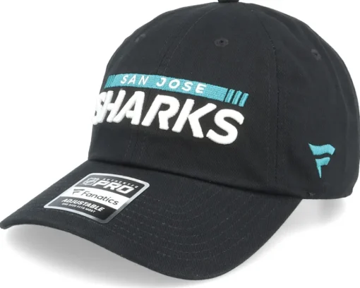 San Jose Sharks Authentic Pro Game&Train Black Dad Cap - Fanatics