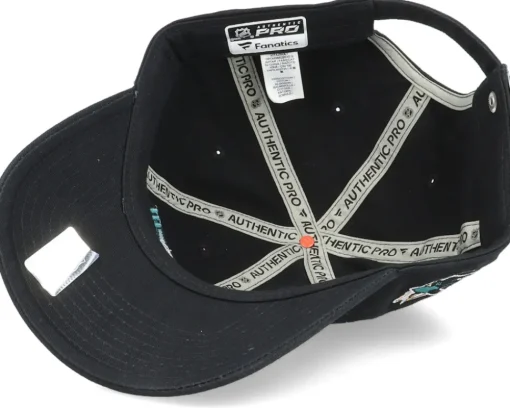 San Jose Sharks Authentic Pro Game&Train Black Dad Cap - Fanatics