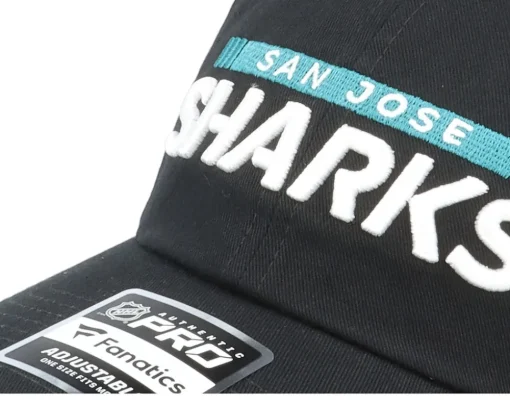San Jose Sharks Authentic Pro Game&Train Black Dad Cap - Fanatics