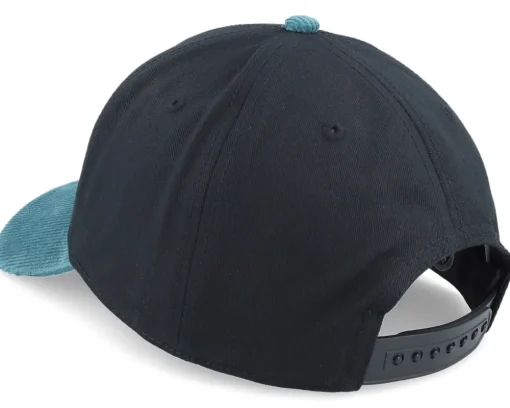 San Jose Sharks Burnett Black/Blue Corduroy A-Frame Adjustable - American Needle