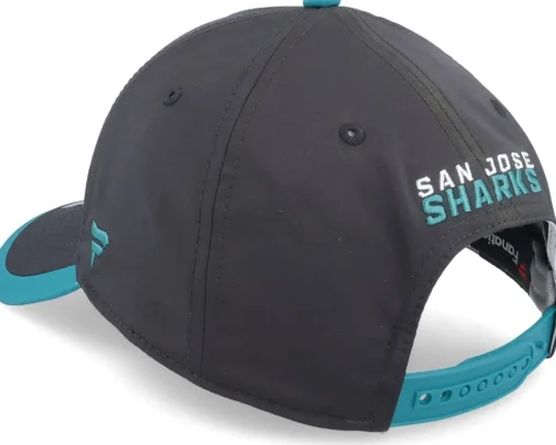 San Jose Sharks Defender Black/Active Blue Adjustable - Fanatics