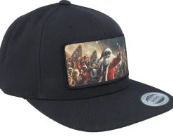 Santa Claus All In X-mas Party Black Snapback - Ho-Ho-Hats
