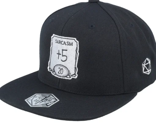 Sarcasm Ability Black Snapback - Critiql Hit