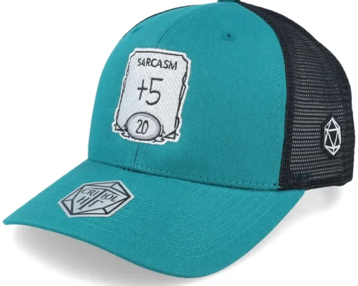 Sarcasm Ability Darkest Teal/Black Trucker - Critiql Hit