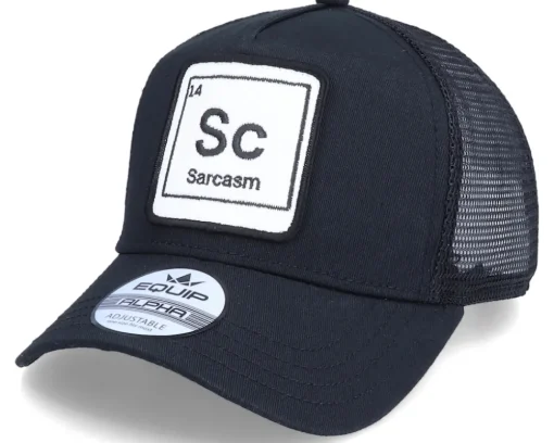 Sarcasm Ic System Patch Black Trucker - Iconic