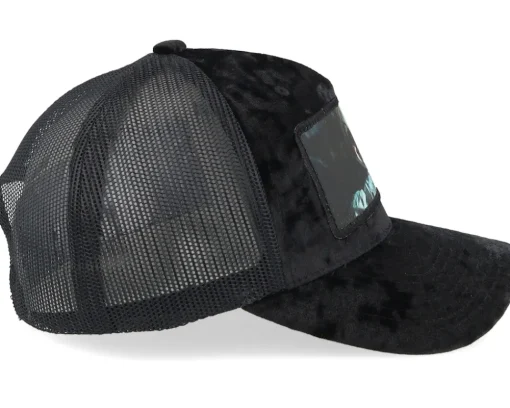 Scara Doll Velvet Black/Black A-frame Trucker - Scenes