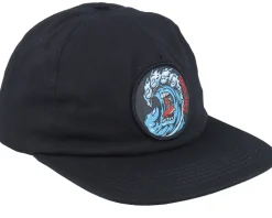 Screaming Wave Black Snapback - Santa Cruz