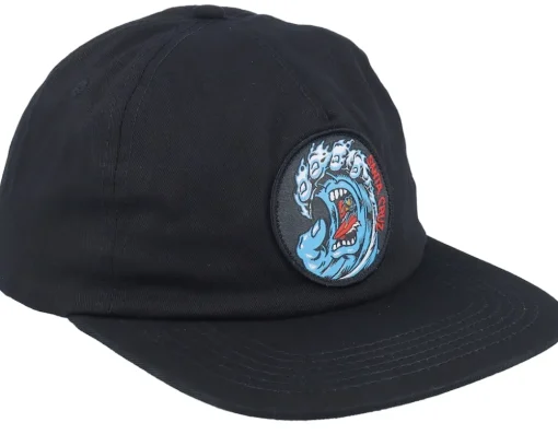 Screaming Wave Black Snapback - Santa Cruz