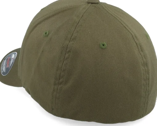 Sea Horse Wooly Combed Olive Flexfit - Iconic