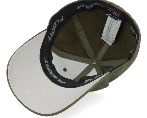 Sea Horse Wooly Combed Olive Flexfit - Iconic