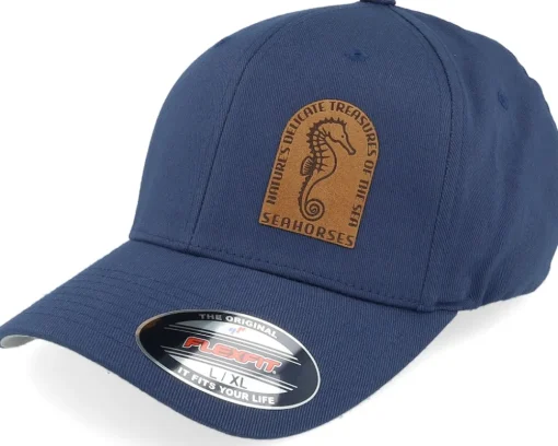 Sea Horse Wooly Combed Olive Flexfit - Iconic
