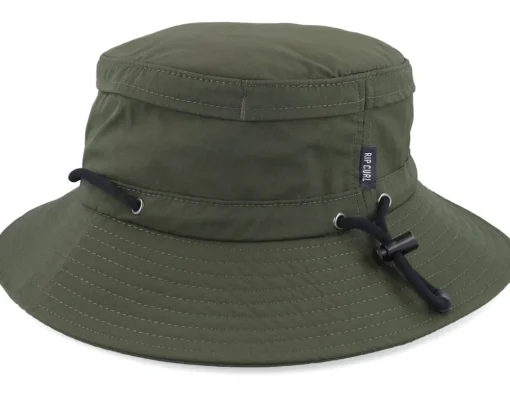 Searchers Tech Mid Brim Hat Dark Green Bucket - Rip Curl