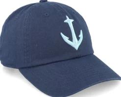 Seattle Kraken Blue Line Navy Dad Cap - American Needle