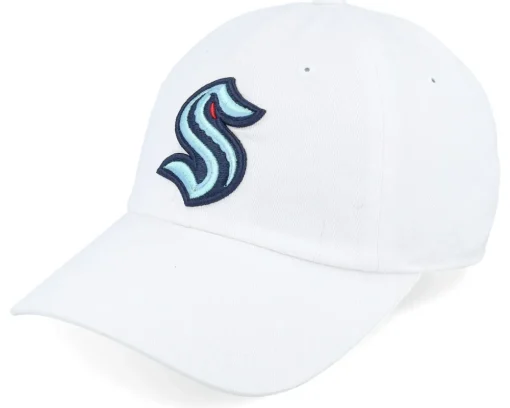 Seattle Kraken Blue Line Snow White Dad Cap - American Needle