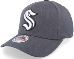 Seattle Kraken Charcoal Classic Red Charcoal Adjustable - Mitchell & Ness