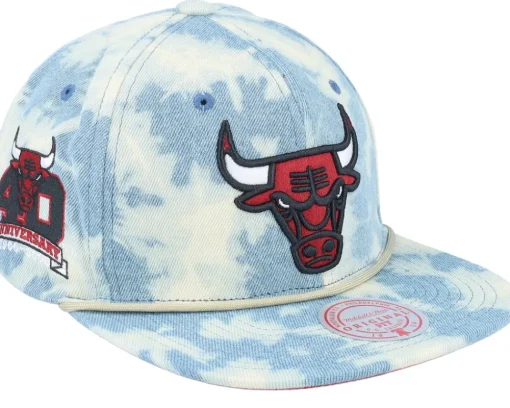Seattle Supersonics Acid Wash Blue Snapback - Mitchell & Ness
