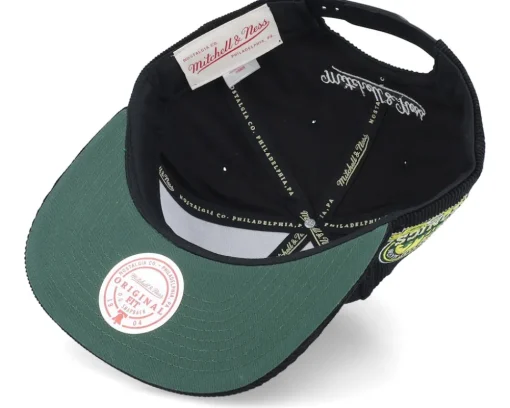 Seattle Supersonics Black Cord Hwc Black Snapback - Mitchell & Ness