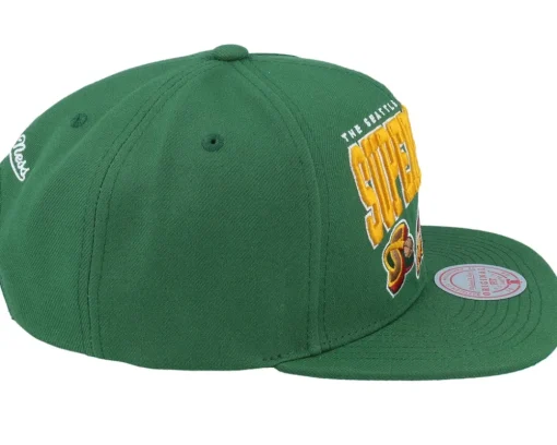 Seattle Supersonics Champ Stack Green Snapback - Mitchell & Ness