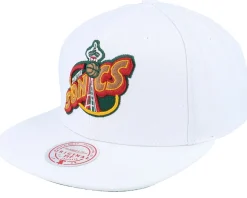 Seattle Supersonics Core Basic White Snapback - Mitchell & Ness