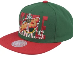 Seattle Supersonics Cross Check Hwc Green/Red Snapback - Mitchell & Ness
