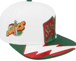 Seattle Supersonics Fast Times Hwc White Snapback - Mitchell & Ness