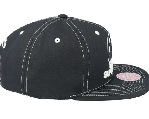 Seattle Supersonics Glow Up Black Snapback - Mitchell & Ness
