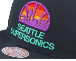 Seattle Supersonics High Grade Hwc Black Snapback - Mitchell & Ness