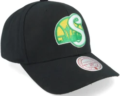 Seattle Supersonics Icon Grail Pro Black Adjustable - Mitchell & Ness