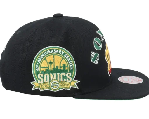Seattle Supersonics My Squad Black Snapback - Mitchell & Ness